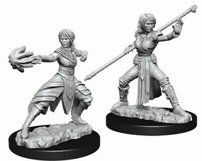 D&D Unpainted Minis WV10 Female Half-Elf Monk Journal System