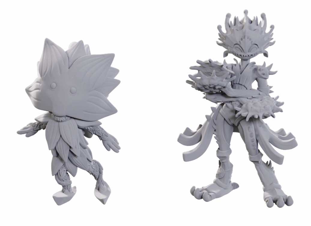 Peer-to-Peer PF UNPAINTED MINIS WV25 LOTUS LESHY AND FLYTRAP LESHY