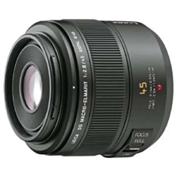Panasonic Camera Lens LEICA DG MACRO-ELMARIT 45mm/F2.8 ASPH./MEGA O.I.S LUMIX Black H-ES045 [Micro Four Thirds / Single Focus Lens] Graduation Gift
