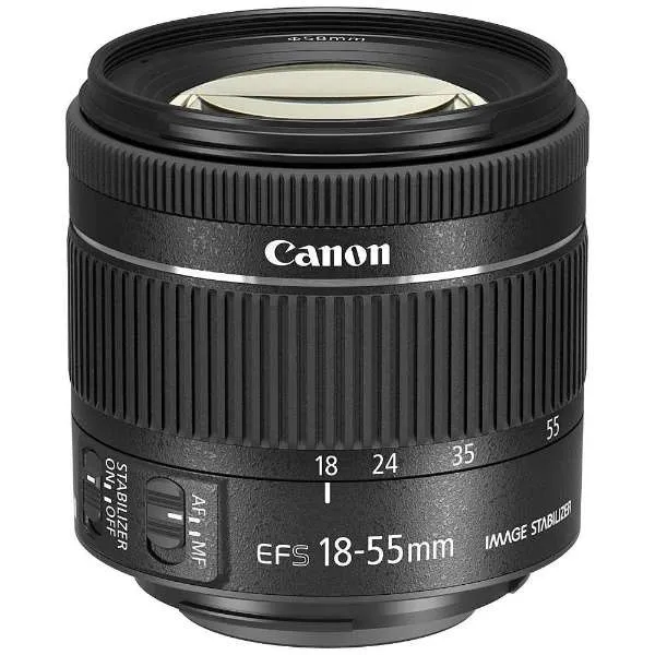 Premium Showcase Vinyl Statue CANON Camera Lens EF-S 18-55mm F4-5.6 IS STM for APS-C Black [Canon EF / Zoom Lens]