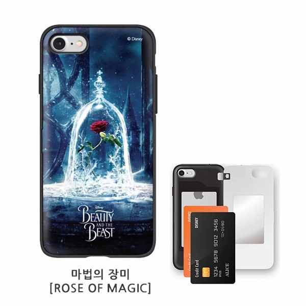 Gaming Item Hobbyist Collection Disney Beauty & The Beast Rose iPhone Door Card Mirror Anti-Drop Case