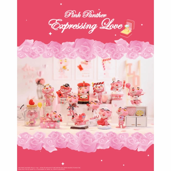 Pop Mart - Pink Panther Expressing Love Blind Box Series Mini Figure Seasonal Rotation Archeological Replica