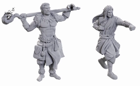 Tragic Ending Merchandise Line D&D UNPAINTED MINIS WV24 ARCHDRUID & MARTIAL ARTS ADEPT