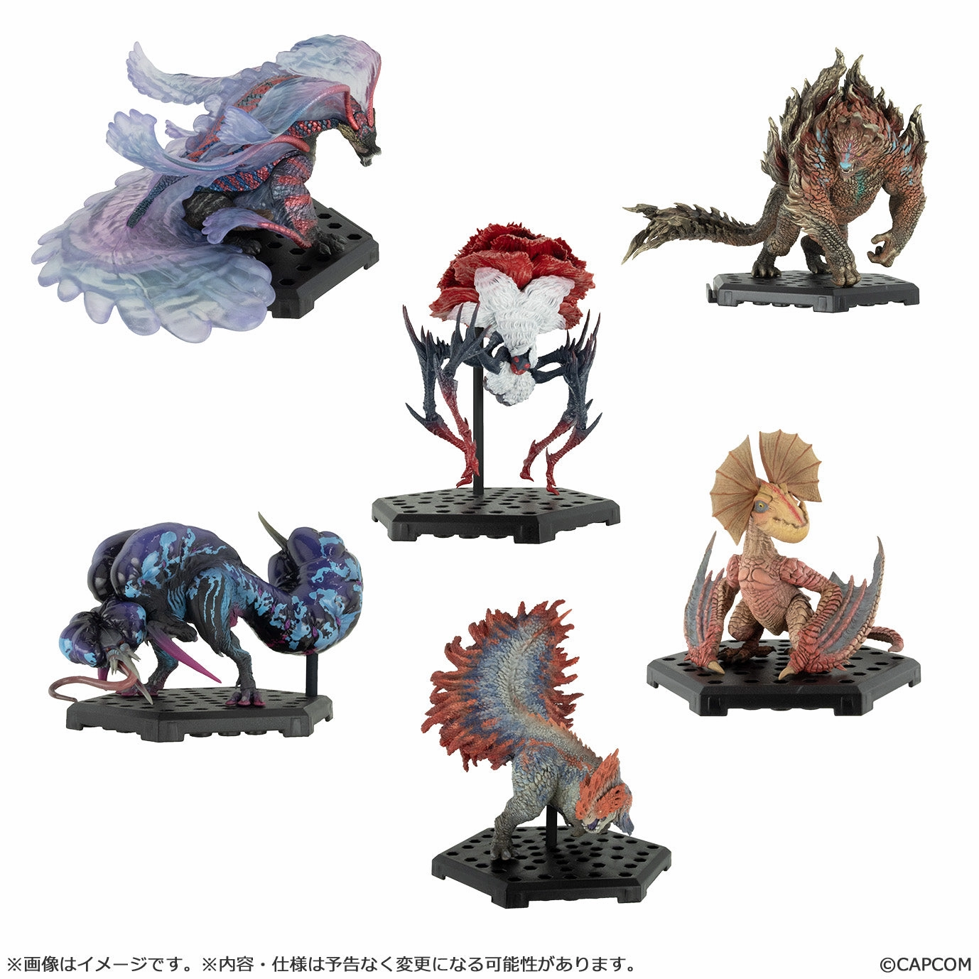 Special Color PVC Item Capcom Figure Builder Monster Hunter Standard Model Plus Vol.28 (SET of 6pcs)