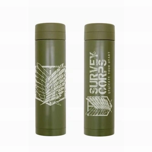 Attack on Titan Survey Corps Thermos Bottle/KHAKI multicultural Vinyl Art