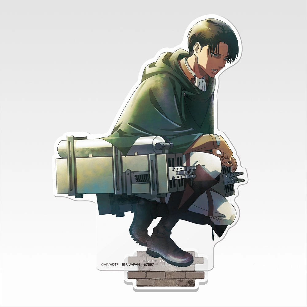 Pewter Figure Limited Collectible Attack on Titan -The Beast Titan Is Mine- Big Acrylic Stand Levi [Ichiban-Kuji Prize D]