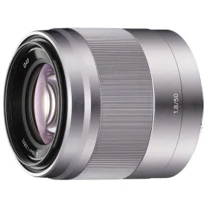 SONY Camera Lens E 50mm F1.8 OSS for APS-C Silver SEL50F18 [Sony E /Single Focal Length Lens] Modern Living