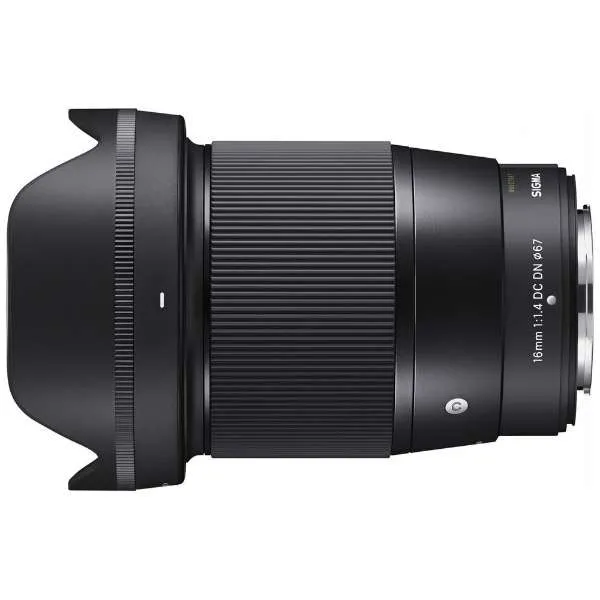 SIGMA Camera Lens 16mm F1.4 DC DN Contemporary [FUJIFILM X /Single Focal Length Lens] Collector Display
