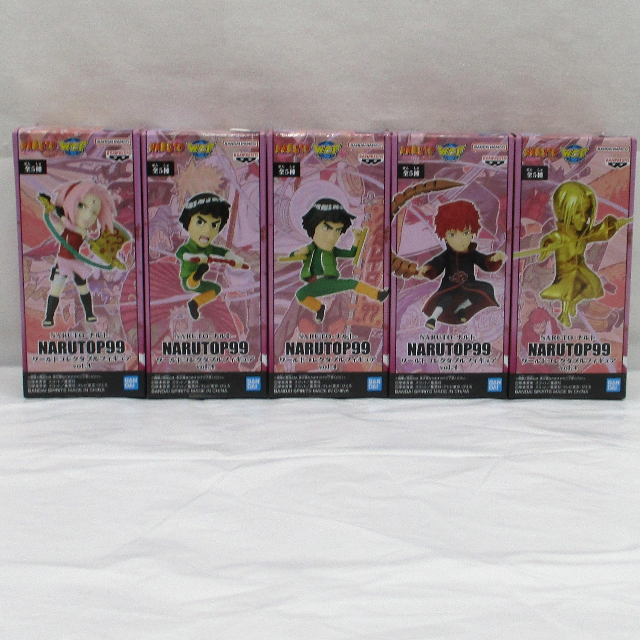 Limited Article Chibi Piece Bandai Spirits [NARUTO] NARUTOP99 World Collectable Figure vol.4 5 Set