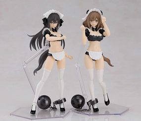 PLAMAX GP-07 Underwear Body Girl Ran & Jelly: Maid Ver. Set Chibi Display