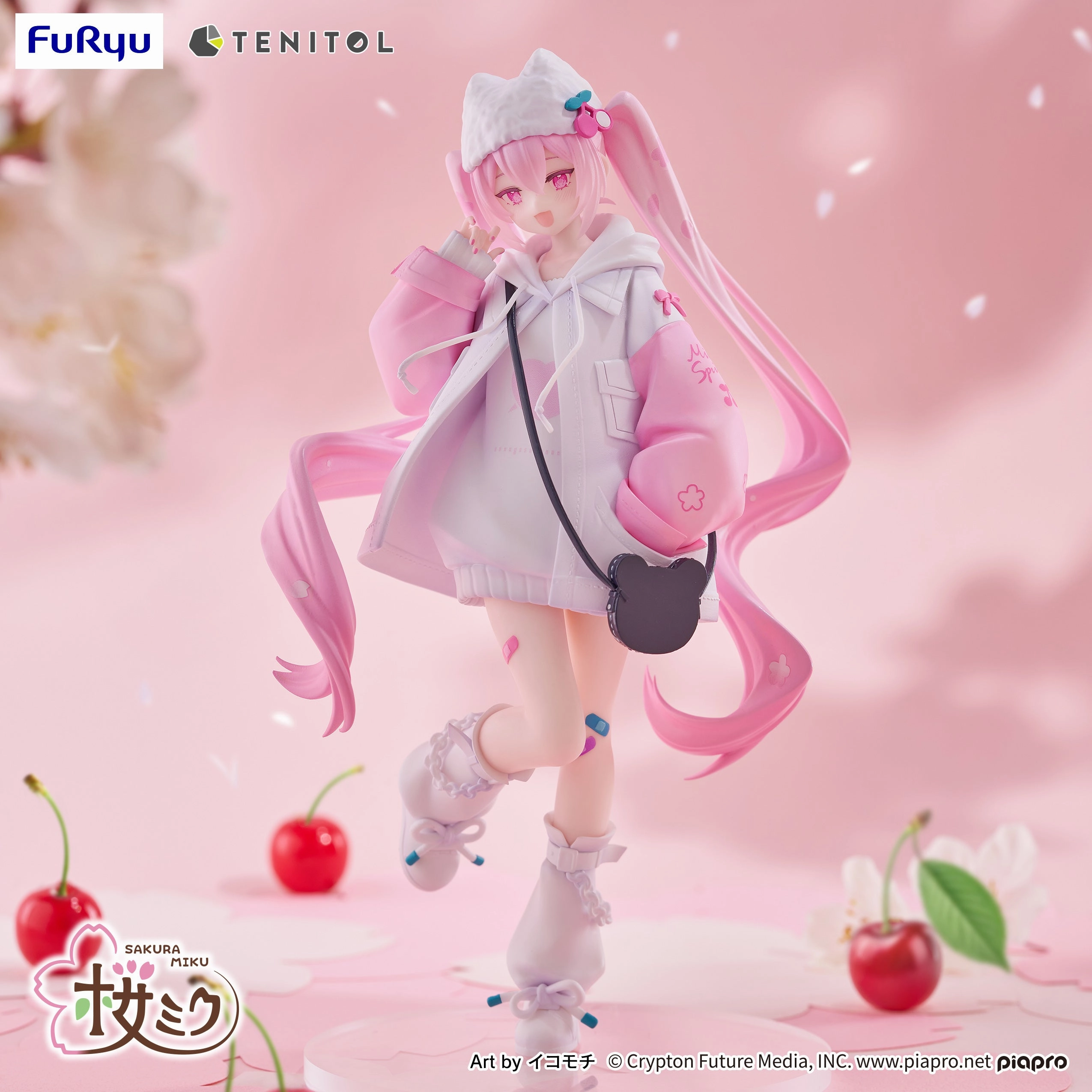 Character Vocal Series 01: Hatsune Miku TENITOL Sakura Miku Cool style [petit] Standing Pose Industrial Decor