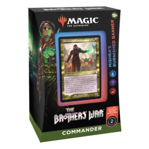 MTG The Brothers' War Commander Deck - Mishra's Burnished Banner Random Series Display Hidden Find Series