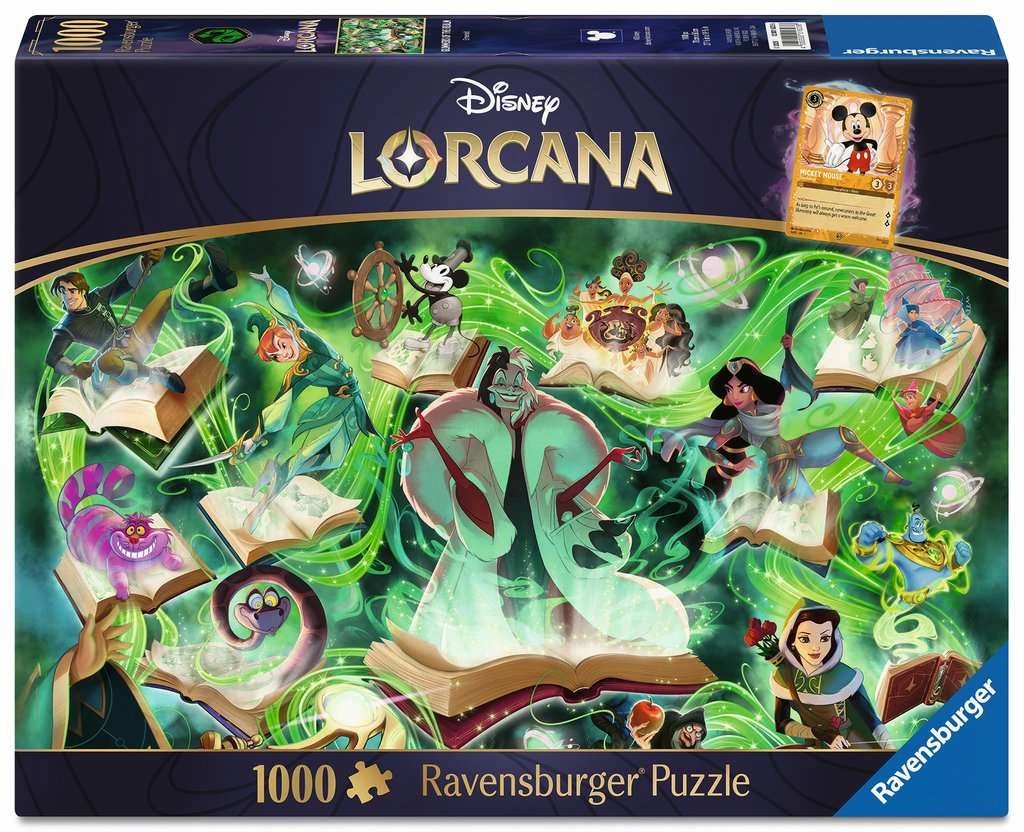 Random Pack Display Hidden Find Display LORCANA - Emeraude - Puzzle 1000P   1 carte promo