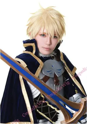 Physical Copy Camera Integration "Fate/Grand Order" Arthur Pendragon style cosplay wig