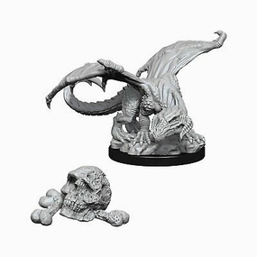 D&D Unpainted Minis WV10 Black Dragon Wyrmling Player Friendly Exploration Reward