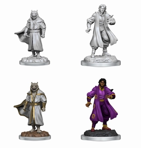 CR UNPAINTED MINIS WV3 MALE SORCERER MERCHANT/TIGR Wild West