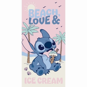 LILO & STITCH - Beach, love & Ice Cream - Serviette de Plage 70x140cm Senior Maker