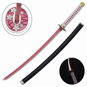 Hand Sculpted KATANA ORNEMENTAL AVEC LED INTERNE DE KANAO TSUYURI DEMON SLAYER - KIMETSU NO YAIBA