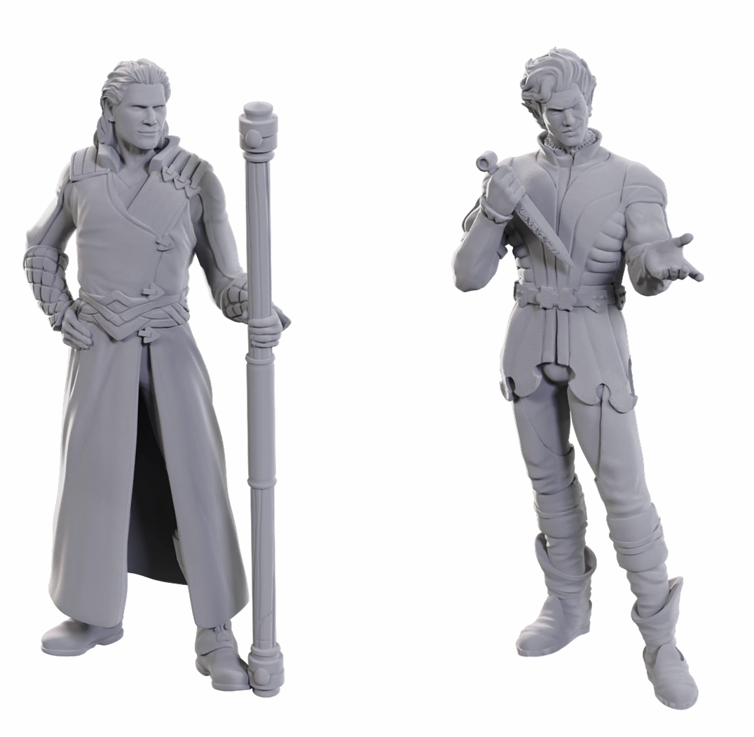 DND UNPAINTED MINIS SPECIAL EDITION BALDUR'S GATE 3 - GALE & ASTARION Shared Goal Press Tour