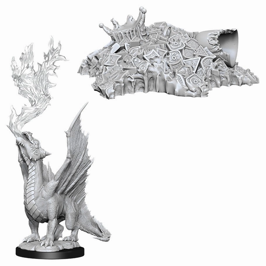 Real Gambling D&D Unpainted Minis WV11 Gold Dragon Wyrmling