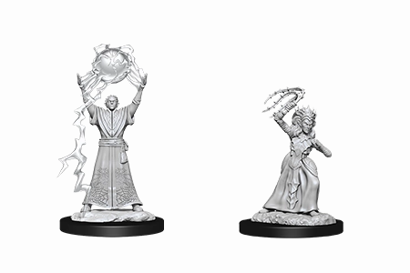 Persistence Reward Secondly Scarce D&D Unpainted Minis WV12 Drow Mage/Drow Priestess