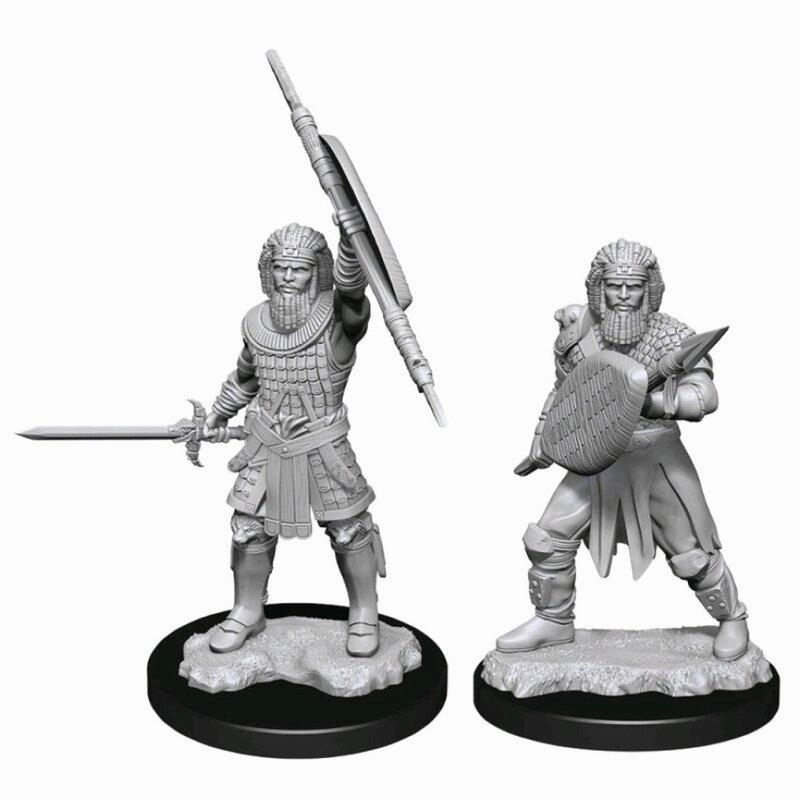 Augmented reality D&D Unpainted Minis WV13 Human Fighter Male