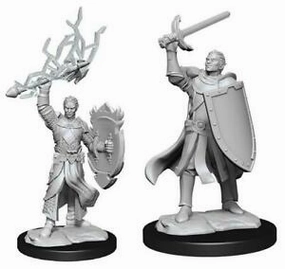 D&D Unpainted Minis WV14 Half-Elf Paladin Male Family Support