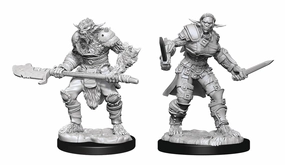 D&D Unpainted Minis WV15 Bugbear Male And Female Paid Leave