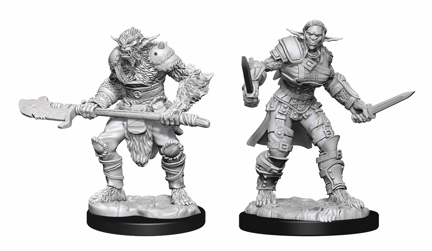 D&D Unpainted Minis WV15 Bugbear Male And Female Paid Leave
