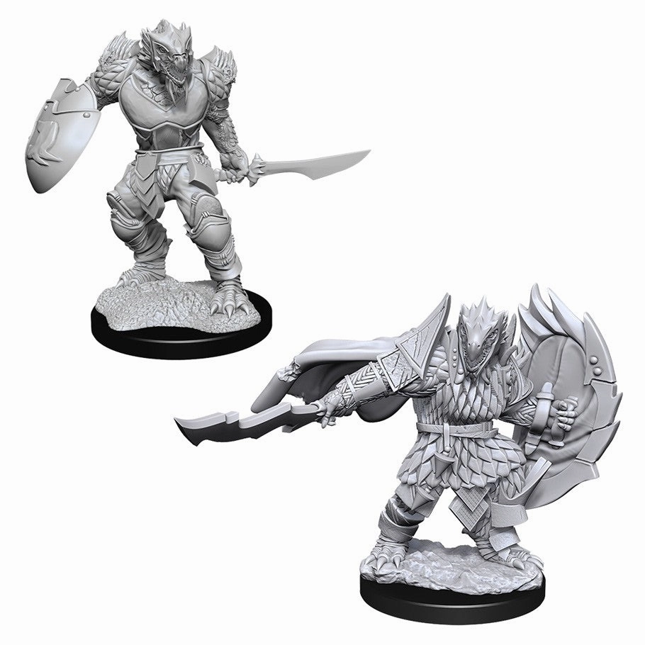 Revived Franchise Quantum Realm D&D Unpainted Minis WV15 Dragonborn Fighter Male