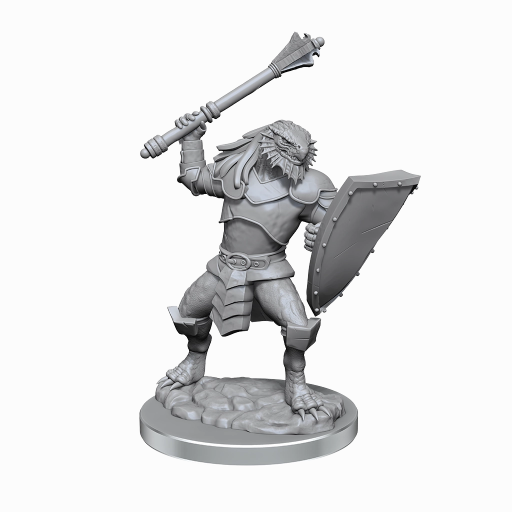 D&D Unpainted Minis WV18 Dragonborn Clerics Reputation System