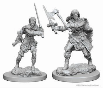 Hotline Number D&D Unpainted Minis WV1 Female Human Barbarian
