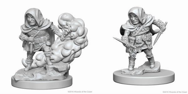D&D Unpainted Minis WV1 Halfling Male Rogue Press Tour Partner Crossover