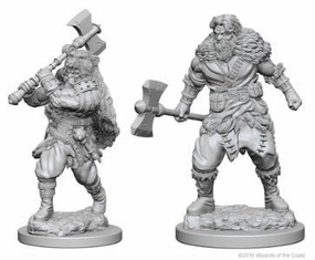 Realistic Physics Codex Entries D&D Unpainted Minis WV1 Male Human Barbarian