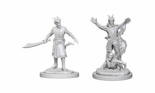 D&D Unpainted Minis WV6 Male Tiefling Warlock Best Ending