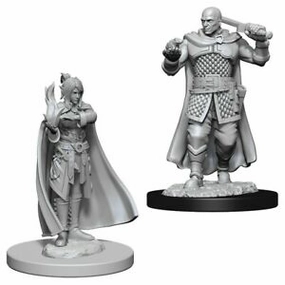 D&D Unpainted Minis WV8 Human Ranger & Moon Elf Multiple Endings
