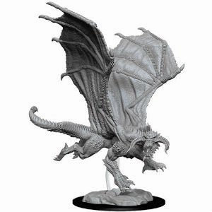D&D Unpainted Minis WV8 Young Black Dragon Developer Diary