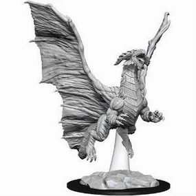 D&D Unpainted Minis WV8 Young Copper Dragon Forensic Detail