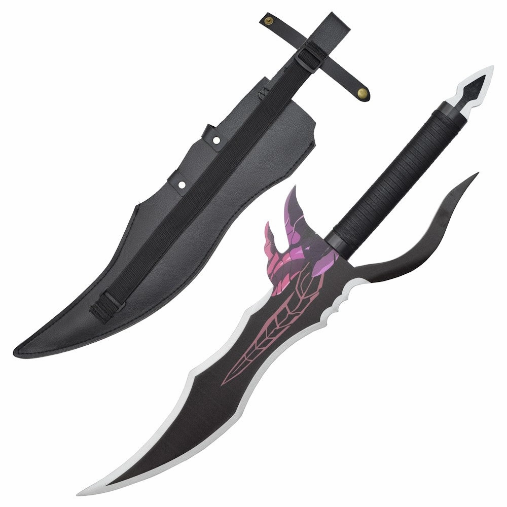 Contemporary Art DAGUE ORNEMENTALE EN BOIS KASAKA'S VENOM FANG DE SUNG JINWOO S??RIE SOLO LEVELING