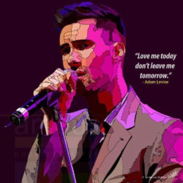 Dinosaur Model Pop Art Wall Decoration Drawing (Adam Levine - Love Me Today) 
