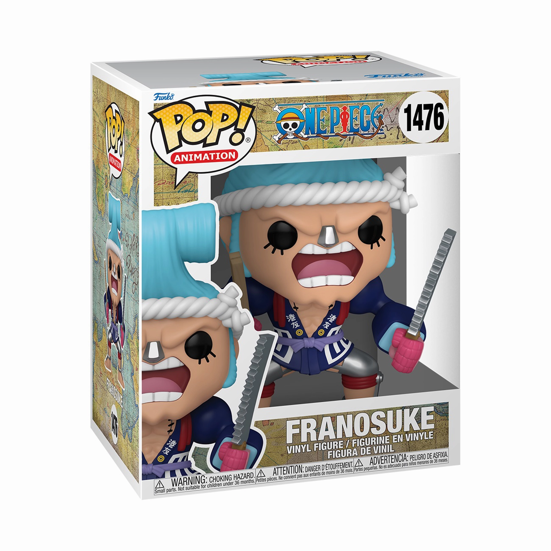 Funko Pop! Super: One Piece - Franosuke (Wano Country Arc) 6" Super Sized Pop! Responsibility Take Island Paradise