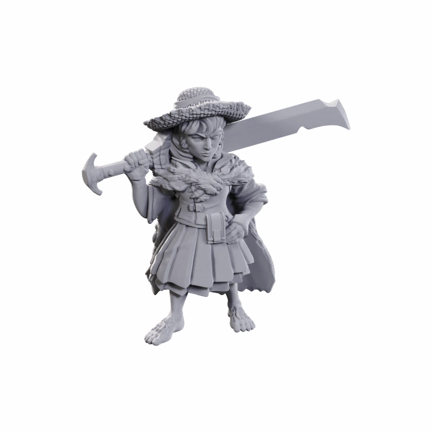 Cloud Saves PF UNPAINTED MINIS WV23 FEMALE HALFLING MAGUS LOW-LEVEL