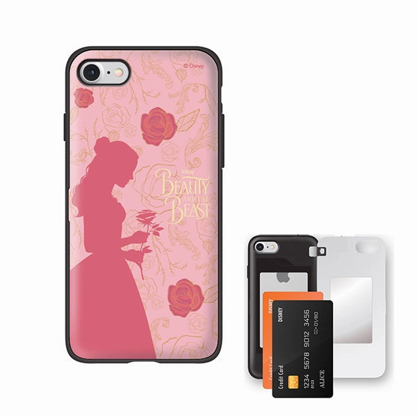 Disney Beauty & The Beast Princess Belle iPhone Card Mirror Door Case Superhero Figure Miniature Collectible