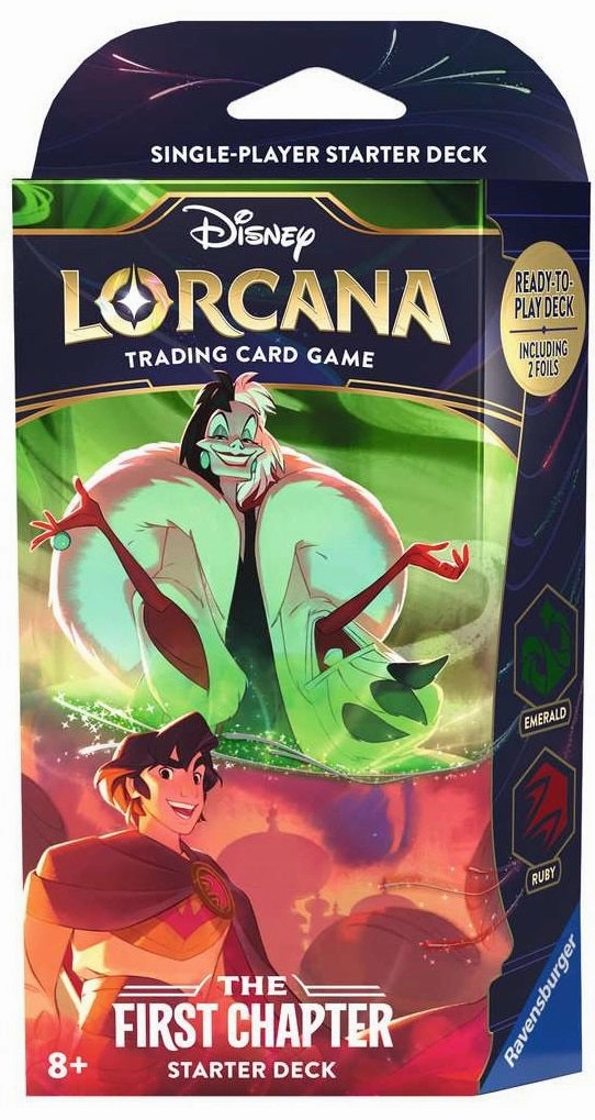 Disney Lorcana The First Chapter Starter Deck - Daring And Deception Limited Pack Display Random Series Opening