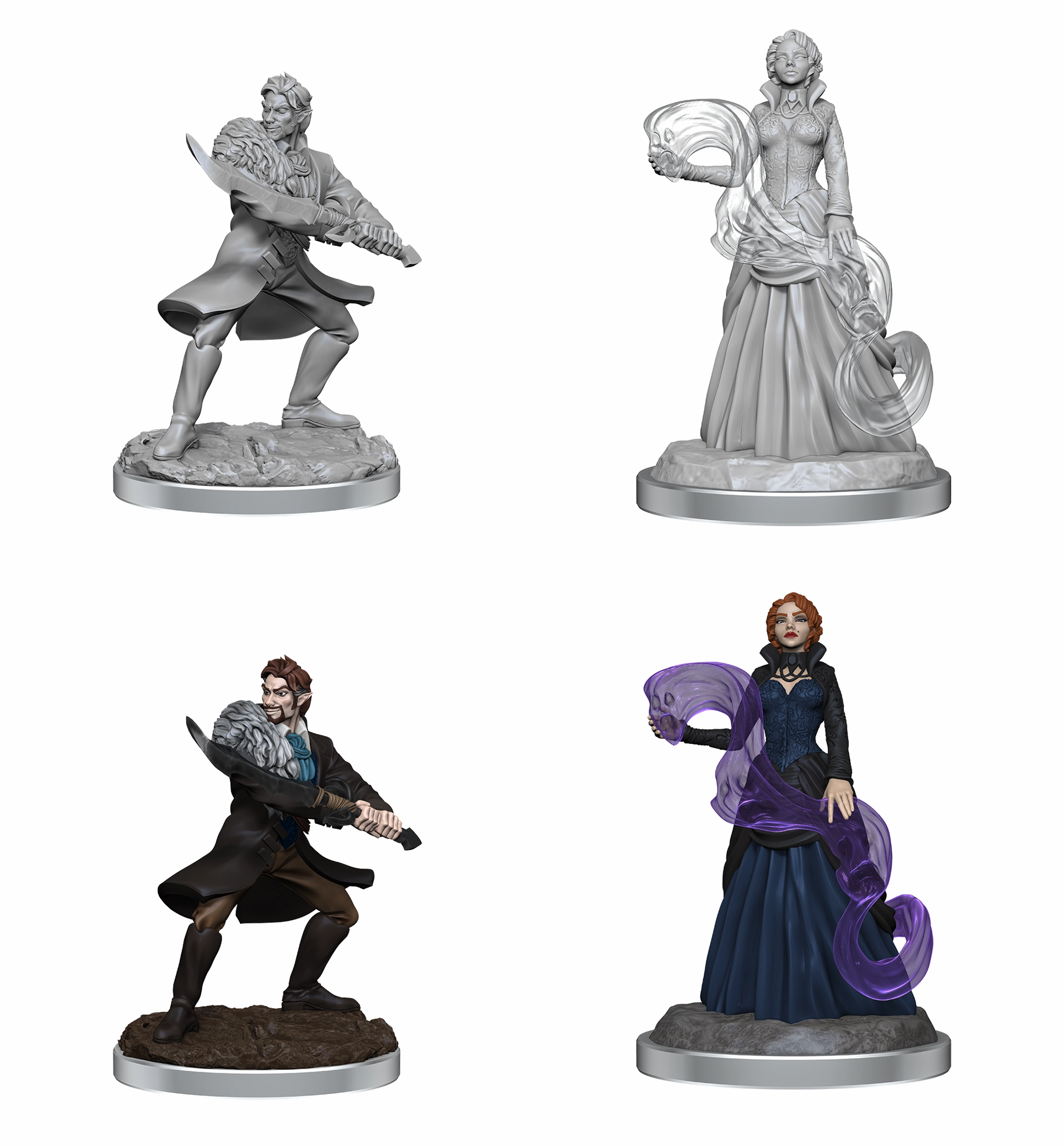 Video Capture Dynamic Music CR UNPAINTED MINIS WV3 VAMPIRE/NECROMANCER NOBLES