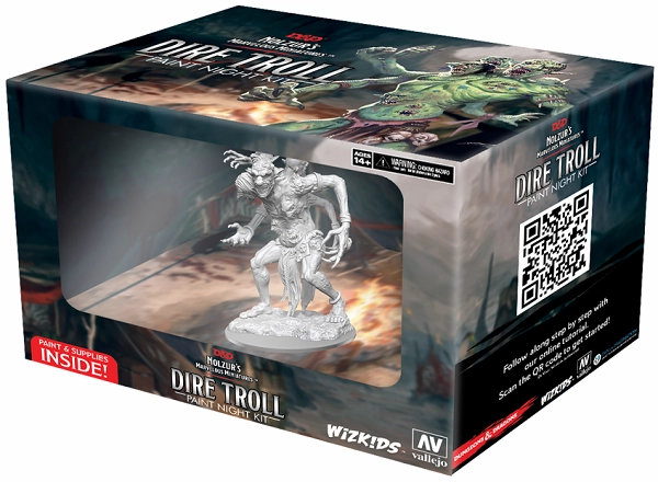 Exemplary Model Very Rare DND UNPAINTED PAINT NIGHT KIT DIRE TROLL