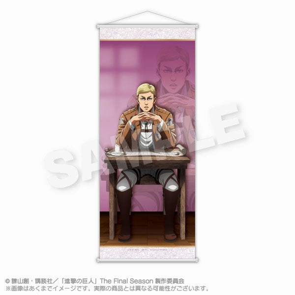 Fantasy Product Art Merchandise Attack on Titan Slim Wall Scroll Strategy Meeting Together ver. Erwin Smith