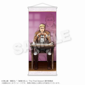 Fantasy Product Art Merchandise Attack on Titan Slim Wall Scroll Strategy Meeting Together ver. Erwin Smith