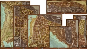 D&D Map Set Waterdeep Wards (Dragon Heist) Surprise Package Unboxing