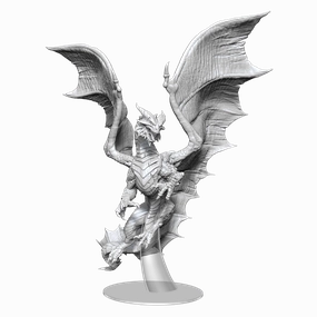 DND UNPAINTED MINIS ADULT COPPER DRAGON Beginner Friendly